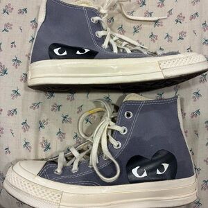 Comme des Garcons Play x Converse Chuck 70 High Steel Gray Size 6 Women’s